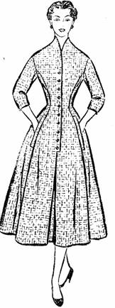 Цельнокроенное платье с рельефом от проймы