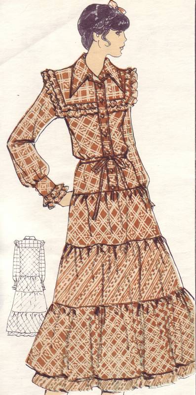 фасон платья фольклорного типа