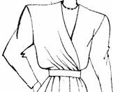 фасон платья с лифом с ассиметричной драпировкой внизу правой полочки