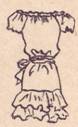 фасон платья с фонариком на основе реглана с оборками