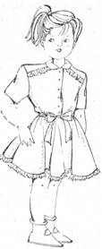 фасон детского платья с коротким рукавом