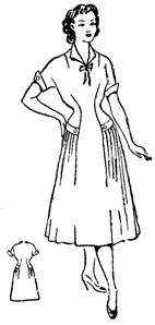 полуприлегающее платье с подрезными боками