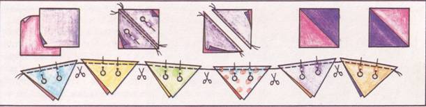 шитье из лоскутков. удивительные треугольники