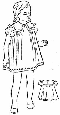 детское платье на фигурной кокетке