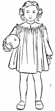 детское платье на круглой кокетке