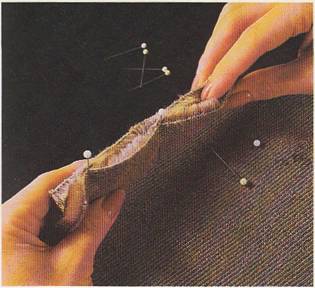 Как стачать искусственный мех швом встык