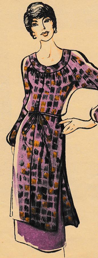  Платье туника с юбкой фасон  и выкройка